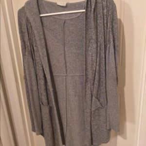 UO long grey cardigan